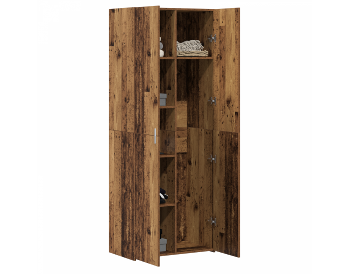 Sonata H Висок шкаф Стара дървесина 70x42.5x185 см Инженерна дървесина