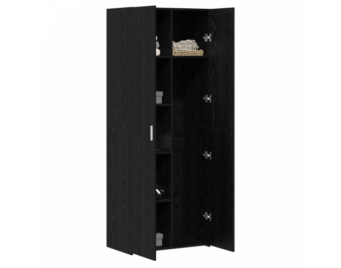 Sonata H Висок шкаф Черен дъб 70x42.5x185 см Инженерна дървесина