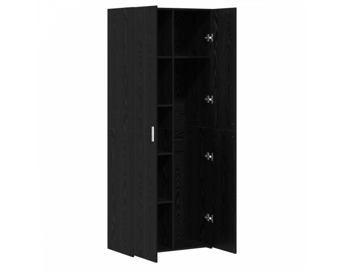 Sonata H Висок шкаф Черен дъб 70x42.5x185 см Инженерна дървесина