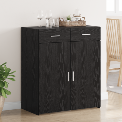 Sonata H съхранителен шкаф Черно дъбово 80x42.5x93.5 см Инженерна дървесина - Corpuri, vitrine, biblioteci modulare