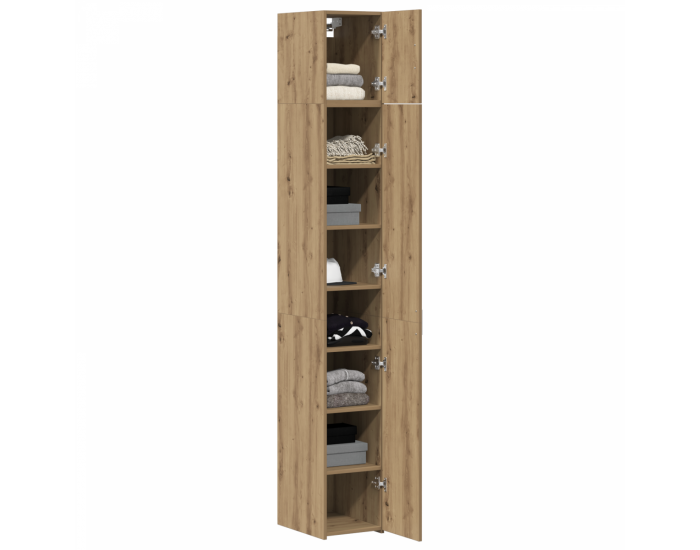 Sonata H Тесен съхранителен шкаф Artisan дъб 30x42.5x225 см Инженерна дървесина
