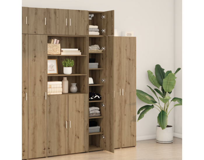 Sonata H Тесен съхранителен шкаф Artisan дъб 30x42.5x225 см Инженерна дървесина