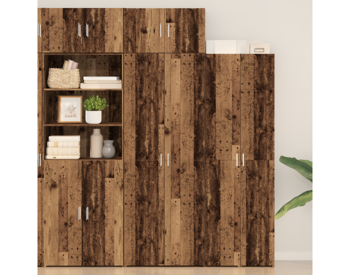 Шкаф за съхранение Sonata H Старо дърво 70x42.5x225 см Инженерна дървесина