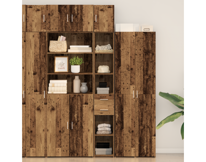 Шкаф Sonata H със стара дървесина 30x42.5x225 см от здрав материал