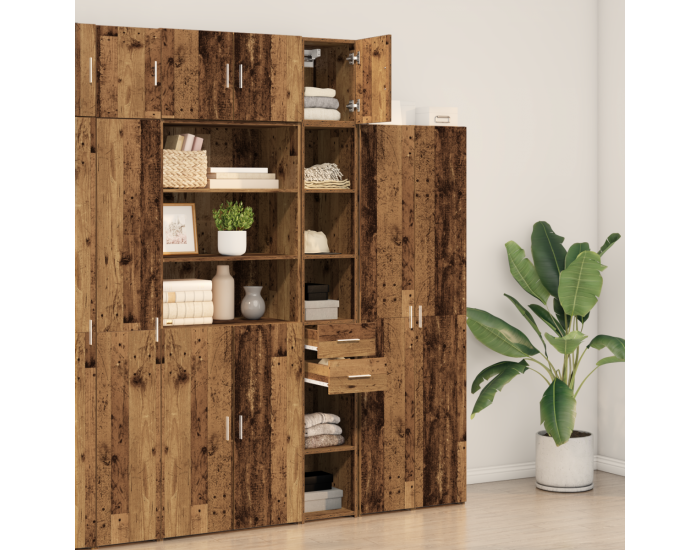Шкаф Sonata H със стара дървесина 30x42.5x225 см от здрав материал