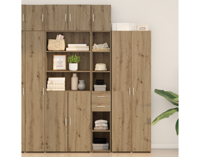 Шкаф за съхранение Sonata H Занаятчийски дъб 30x42.5x225 см Инженерна дървесина