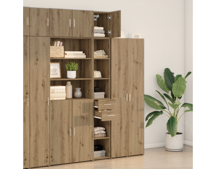 Шкаф за съхранение Sonata H Занаятчийски дъб 30x42.5x225 см Инженерна дървесина