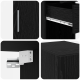 Sonata H Slim Storage Cabinet Черен дъб 30x42.5x225 см Обработена дървесина