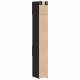 Sonata H Slim Storage Cabinet Черен дъб 30x42.5x225 см Обработена дървесина