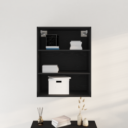Sonata H Висящ стенен кабинет Черен дъб 69.5 x 32.5 x 90 см - Corpuri, vitrine, biblioteci modulare