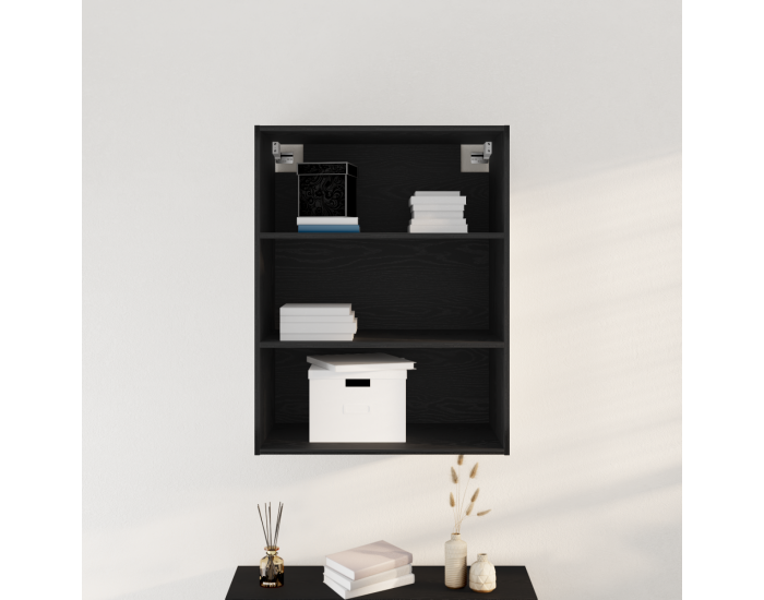 Sonata H Висящ стенен кабинет Черен дъб 69.5 x 32.5 x 90 см