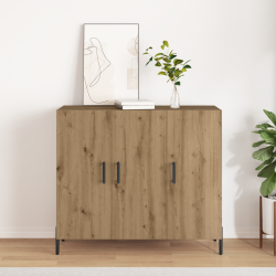 Страничен шкаф Sonata H от дъб, 90x34x80 см, от инженерна дървесина - Corpuri, vitrine, biblioteci modulare