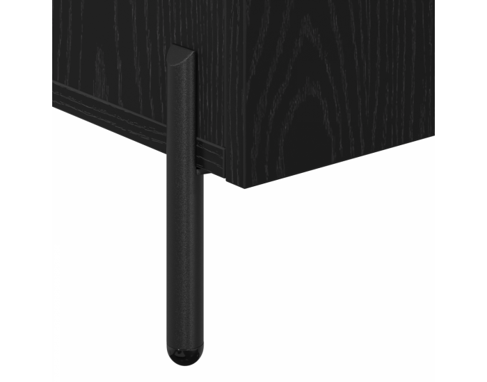 Sonata H Черно дъбово шкафче 90x34x80 см, направено от инженерна дървесина