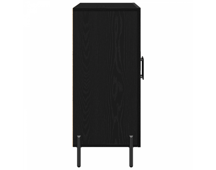 Sonata H Черно дъбово шкафче 90x34x80 см, направено от инженерна дървесина