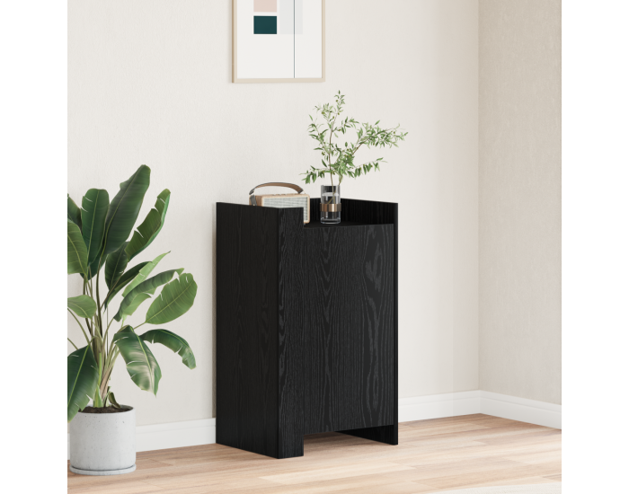 Sonata H Сайдборд Черен дъб 45x35x75 см Инженерна дървесина