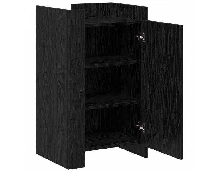 Sonata H Сайдборд Черен дъб 45x35x75 см Инженерна дървесина