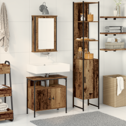 Sonata H Мивка за баня с вграден умивалник в старо дърво, инженерна дървесина - Seturi