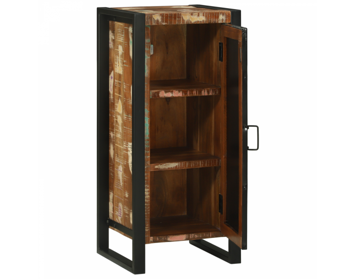 Sonata H Банев стенен шкаф 40x35x90 см от масивно регенерирано дърво