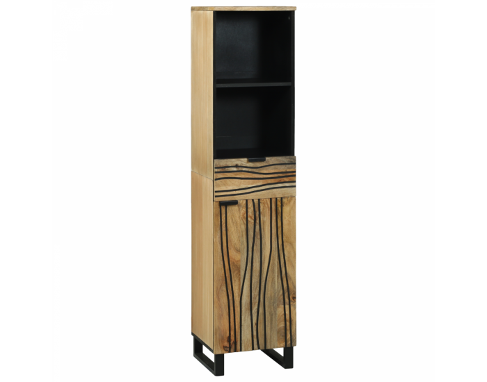 Sonata H шкаф за баня 38x33.5x160 см от масивно дърво манго