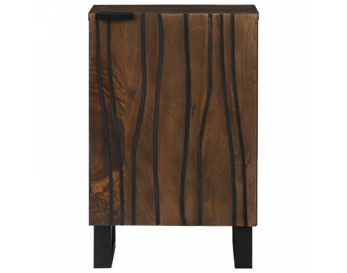 Sonata H шкаф за баня 38x33.5x58 см Масивно дърво Мангo