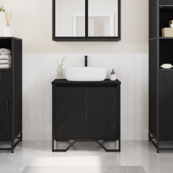 Sonata H Шкаф за мивка в баня Черен дъб 60x35x60 см Инжекционно дърво - Dulapuri de baie