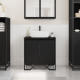 Sonata H Шкаф за мивка в баня Черен дъб 60x35x60 см Инжекционно дърво