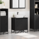 Sonata H Шкаф за мивка в баня Черен дъб 60x35x60 см Инжекционно дърво