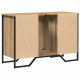 Sonata H Шкаф за мивка Масивен дъб 91x35x60 см Инженерна дървесина