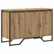 Sonata H Шкаф за мивка Масивен дъб 91x35x60 см Инженерна дървесина