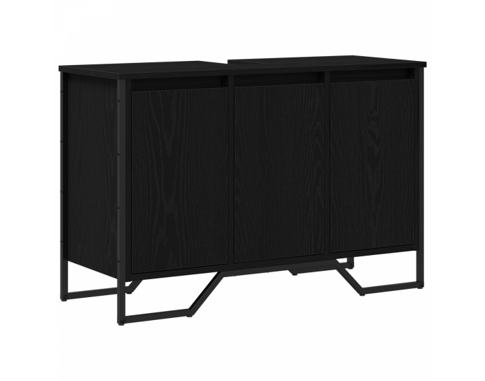Sonata H Кабинет за мивка Черен дъб 91x35x60 см Инженерна дървесина