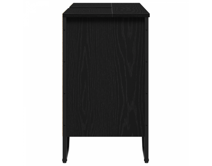 Sonata H Кабинет за мивка Черен дъб 91x35x60 см Инженерна дървесина