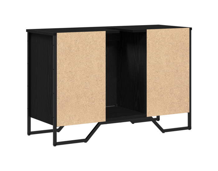 Sonata H Кабинет за мивка Черен дъб 91x35x60 см Инженерна дървесина