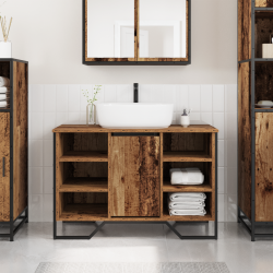 Sonata H Кабинет за мивка Старо дърво 91x35x60 см - Baie