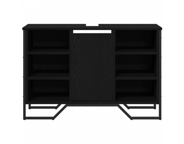 Sonata H Кабинет за мивки Черен дъб 91x35x60 см Инженерна дървесина