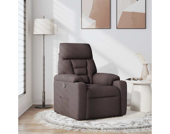Sonata Fotoliu rabatabil, maro închis, material textil