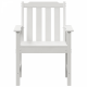 Градински трапезни столове Sonata H 6 бр Бял 65.5x55.5x88 см HDPE