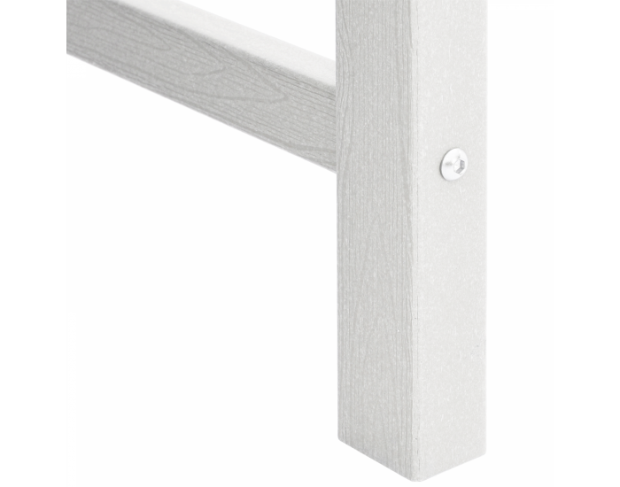 Градински трапезни столове Sonata H 6 бр Бял 65.5x55.5x88 см HDPE
