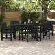 Градински столове Sonata H 6 бр Черен 65,5x55,5x88 см HDPE