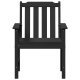 Градински столове Sonata H 6 бр Черен 65,5x55,5x88 см HDPE