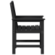 Градински столове Sonata H 6 бр Черен 65,5x55,5x88 см HDPE