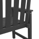 Градински столове Sonata H 6 бр Черен 65,5x55,5x88 см HDPE
