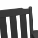 Градински столове Sonata H 6 бр Черен 65,5x55,5x88 см HDPE
