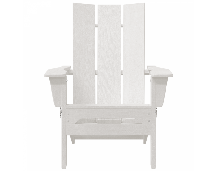Сгъваеми столове Adirondack 2 бр Бял 74.5x80.5x90 см HDPE