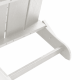 Сгъваеми столове Adirondack 2 бр Бял 74.5x80.5x90 см HDPE