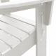 Сгъваеми столове Adirondack 2 бр Бял 74.5x80.5x90 см HDPE