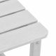 Комплект градински мебели Sonata H 3 части Бял HDPE