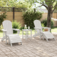 Sonata H Adirondack столове с подлакътници 2 бр. Бял HDPE