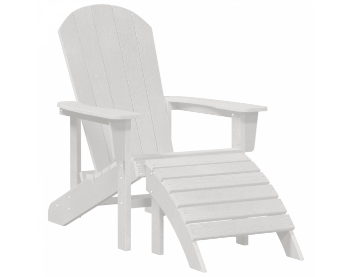 Sonata H Adirondack столове с подлакътници 2 бр. Бял HDPE