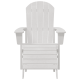 Sonata H Adirondack столове с подлакътници 2 бр. Бял HDPE