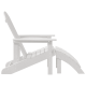 Sonata H Adirondack столове с подлакътници 2 бр. Бял HDPE